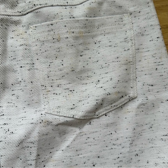 NWT White Denim Heathered Mini Skirt - Picture 6 of 6